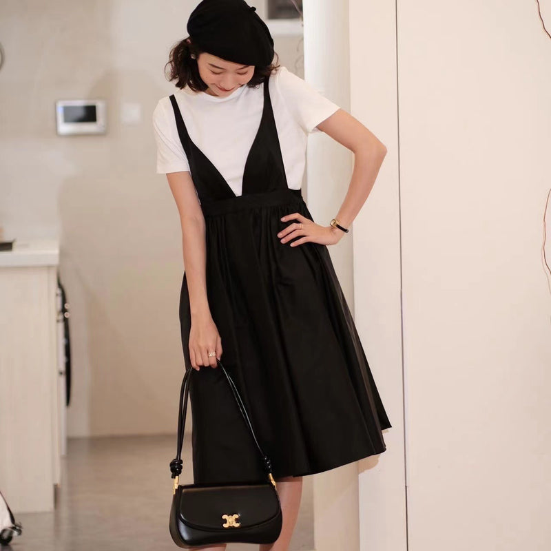 Black and White Dress Summer Slip Dress