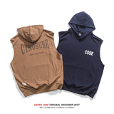 Men Vest Summer Vest Men's Sports Casual T-shirt Sweater