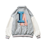 Dodgers Letter Jacket Outfit Senior Jackets Varsity Baseball College Coat Letter Embroidered Baseball Uniform Jacket