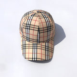 Vintage Check Baseball Cap Plaid
