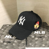 La 59fifty Hats Mickey Joint Embroidery Big Brim Sun-Proof Pure Cotton Comfortable Baseball Cap