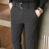 Men Trousers Casual Suit Pants