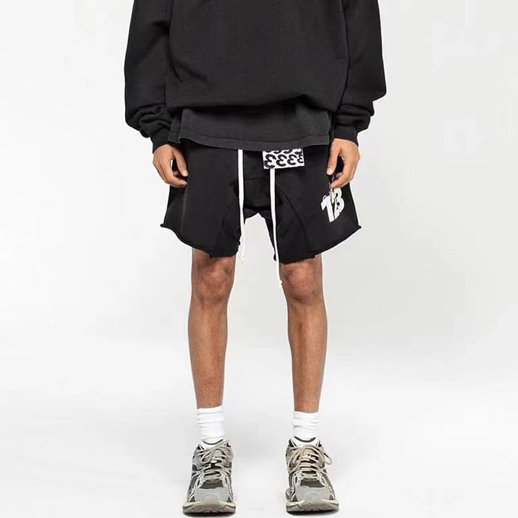 Rrr123 Shorts Printed Shorts Loose Casual Drawstring Shorts