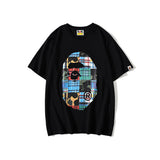 Bape T Shirt Short Sleeve Men and Women Loose-Fitting Casual T-shirt