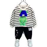 Toddler Boys Sweater Boys' Striped Sweater Base Shirt Spring Clothes