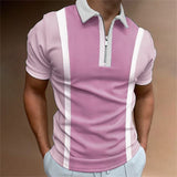 Polo Shirts Summer Men's Short-Sleeved Color Matching Polo Shirt