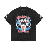 Present T Shirt Loose Printed Distressed Couple T-shirt