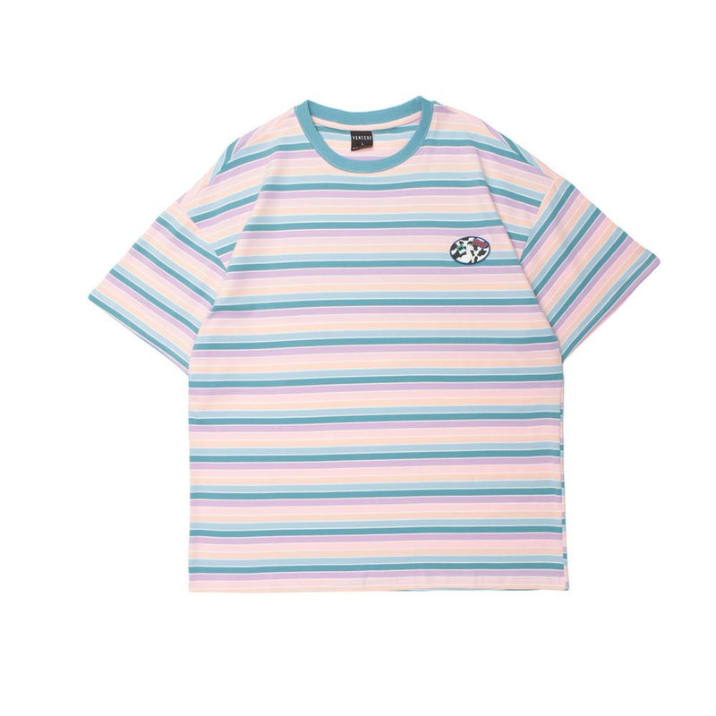 Men's T Shirt Summer Casual Tops Short Sleeve Striped T-shirt Men's round Neck Half Sleeve Boyfriend Harajuku Style Street Fashion Loose Half Sleeve