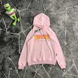 Thrasher T Shirt Autumn Flame Letter Hooded Sweater Cotton Loose Sports