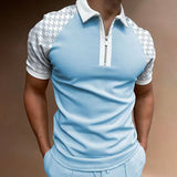 Polo Shirts Summer Men's Polo Shirt Short Sleeve Color Matching T-shirt
