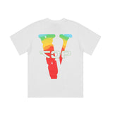 ATL Vlone Hoodie Graffiti Printing Short Sleeve T-shirt