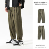 Men Sweatpants Loose Casual Retro Hip Hop Cotton
