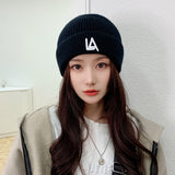 Dogers Winter Hat Fashion Letters Woolen Cap Female Autumn and Winter Leisure