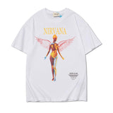 Fog Essentials Tshirts Fashion Brand Fog Angel Print T-shirt Fear Of God High Street Men and Women BF Loose Short Sleeve