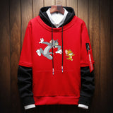 Tom and Jerry Hoodie Sweater for Male and Female Students Spring and Autumn Bottoming Shirt