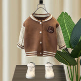 Toddler Boys Sweater Boys' Knitting Cardigan Coat Spring and Autumn Children