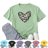 Boy Mama T Shirt Leopard Print Love Mama Printed T-shirt