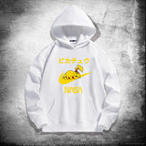 Men and Women Pokemon Pikachu Hoodie Pikachu Joint-Name Hooded Sweater
