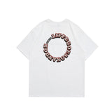 Men T Shirt Summer Casual Tops Men's Clothes Summer Wear Vintage Men's round Neck Short Sleeve Casual Loose Letter Printed T-shirt