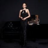 Sequin Evening Dress Sequined Queen Fishtail Evening Gown