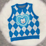 Gothic Lolita Harajuku Style Clothing Autumn and Winter Love Little Bunny Sweater Vest
