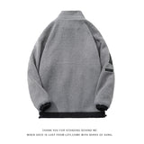 Men's Autumn Winter Coat Stand Collar Color Matching Cotton-Padded Coat