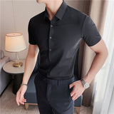Men Shirts Stretch Thin Shirt