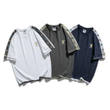 Men T Shirt Summer Casual Tops Men's Clothes Summer Wear Vintage Men's Short Sleeve Casual Loose Multicolor Printing Fake Two-Piece T-shirts