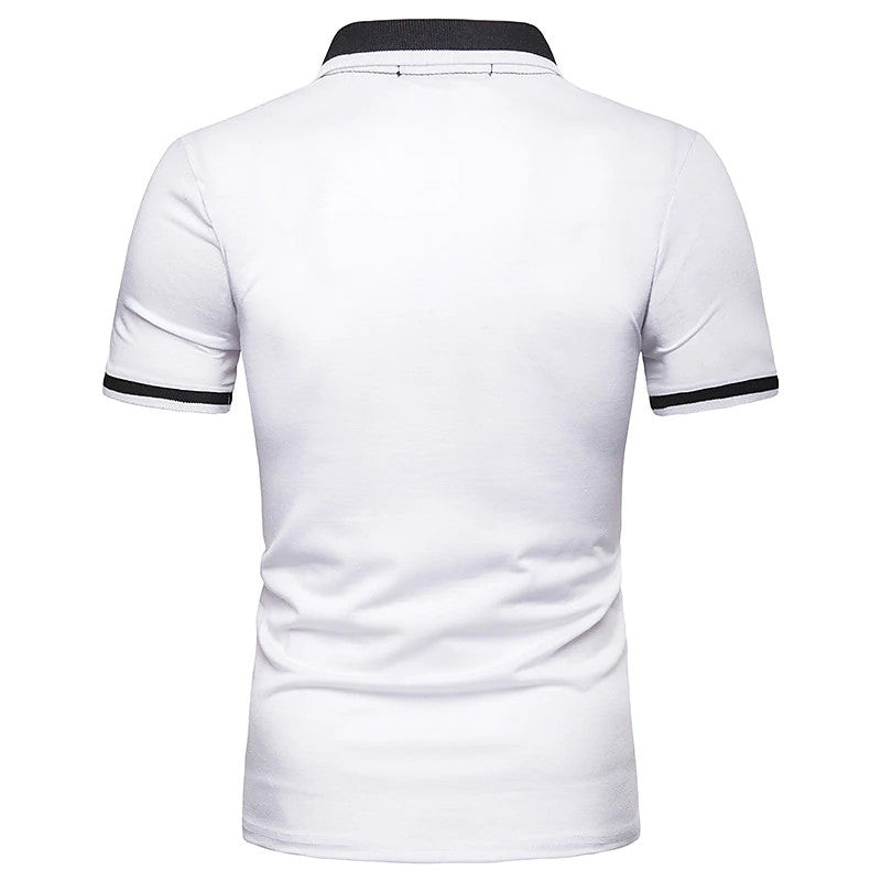 Polo Shirts Spring/Summer Polo Shirt Color Matching Men's T-shirt