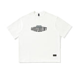 Men T Shitrs Geometric Letter Printed round Neck T-shirt