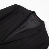 Seersucker Suit Men's Suit Set Striped Two-Piece Suit