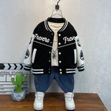 Toddler Boys Jackets Boy's Autumn Coat Children's Baseball Uniform