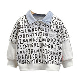 Toddler Boys Sweater Boy's Hoody Spring and Autumn Clothes Baby Fake Two Pieces