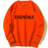 Fear Of God Fog Sweatshirt Essentials Double Line Brushed Hoody Tide Brand Letters