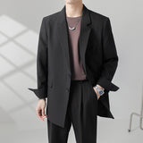 Seersucker Suit Loose-Fitting Casual Suit Coat