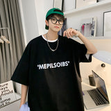Men Short Sleeve T-Shirt Loose Oil Painting Short Sleeve T-shirt