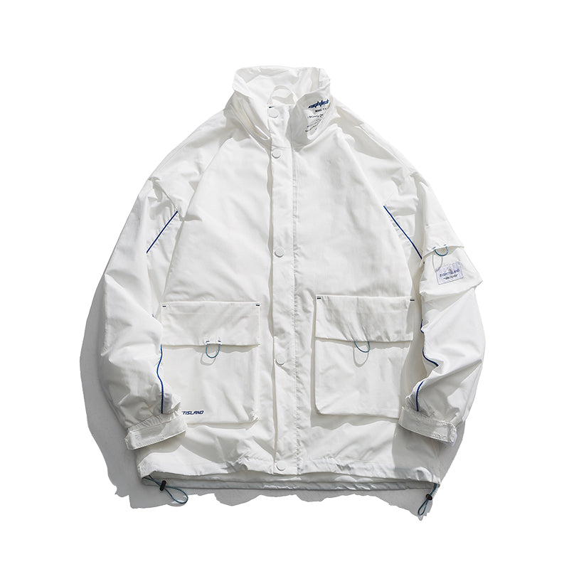 Letterman Jacket Outfit Senior Jackets Varsity Baseball Coat Casual Stand-up Collar Jacket Men's Spring and Autumn Baseball Uniform