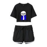 Dreamwastaken Men's Novelty Hoodies Dream Merch Shirt Printed Casual Fashion Loose Exposed Navel Suit