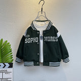 Toddler Boys Jackets Boys' Jacket Autumn Baseball Uniform Children