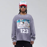 Rrr123 Sweatshirt Fog Joint Name Rrr123 Loose All-Match