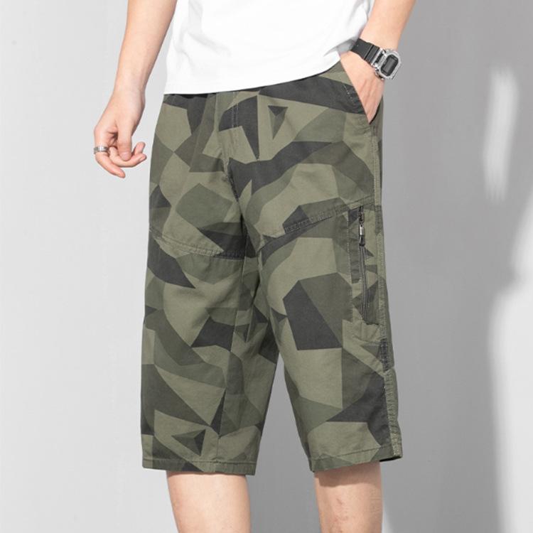 Tactics Style Men Short Men's Pants Pure Cotton Casual Pants Overalls Beach Pants