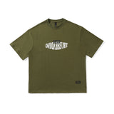 Men T Shitrs Geometric Letter Printed round Neck T-shirt