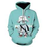 Men and Women Pokemon Pikachu Coat Cartoon Anime Pet Small 3D Digital