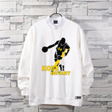 In Memory of Kobe Hoodie Commemorative Kobe round Neck Sweater Winter Fleece-Lined