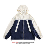 Men Sun Protection Wrapping Stitching Sun-Protective Clothing Men's Summer Loose UV-Proof Jacket