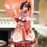 Gothic Lolita Harajuku Style Clothing Chinese Style Lolita Dress Fengming JSK Retro Element Skirt Improved Hanfu Women