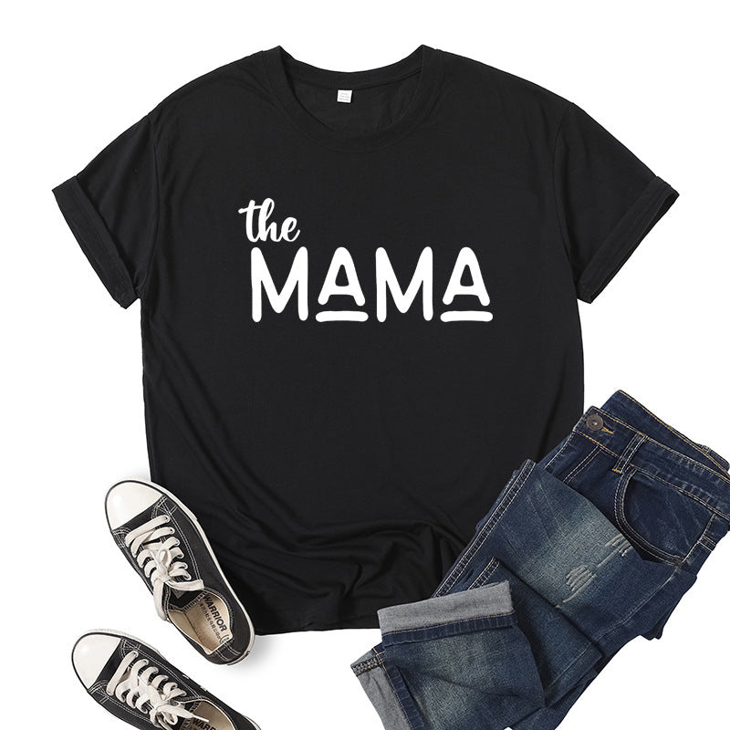 Boy Mama T Shirts the Mama Printed Short Sleeve T-shirt