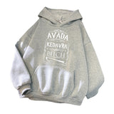 Slogan Graphic Hoodie Loose-Fitting Hoodie Letter Style Hoodie