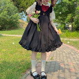 Gothic Lolita Harajuku Style Clothing Preppy Style Short-Sleeved Underwear Japanese JSK Dress