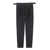 Men Trousers Slim-Fit Gentleman Straight Casual Pants Men